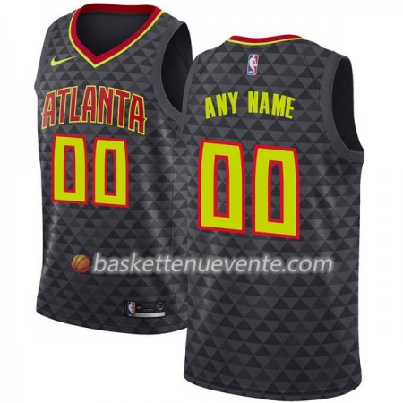Maillot Basket Atlanta Hawks Personnalisé Nike 2017-18 Noir Swingman - Homme